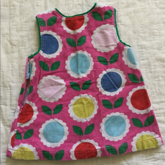 Baby Mini Boden Jumper corduroy flower pinafore - Picture 2 of 3